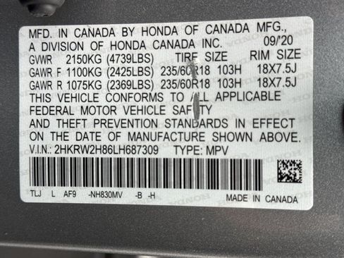 Used 2020 Honda CR-V EX-L image 26
