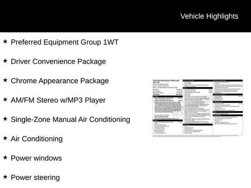 Used 2025 Chevrolet Express 2500 w/ Driver Convenience Package RWD image 4