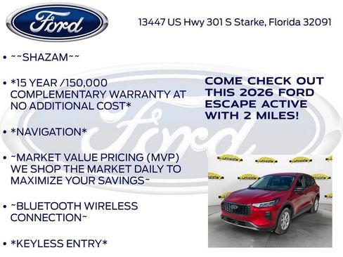 New 2026 Ford Escape Active w/ Tech Pack #1 FWD image 5