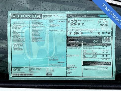 New 2025 Honda Accord LX image 6