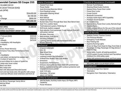 Used 2011 Chevrolet Camaro SS w/ RS Package RWD image 28