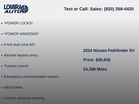 Used 2024 Nissan Pathfinder SV AWD/4WD image 6
