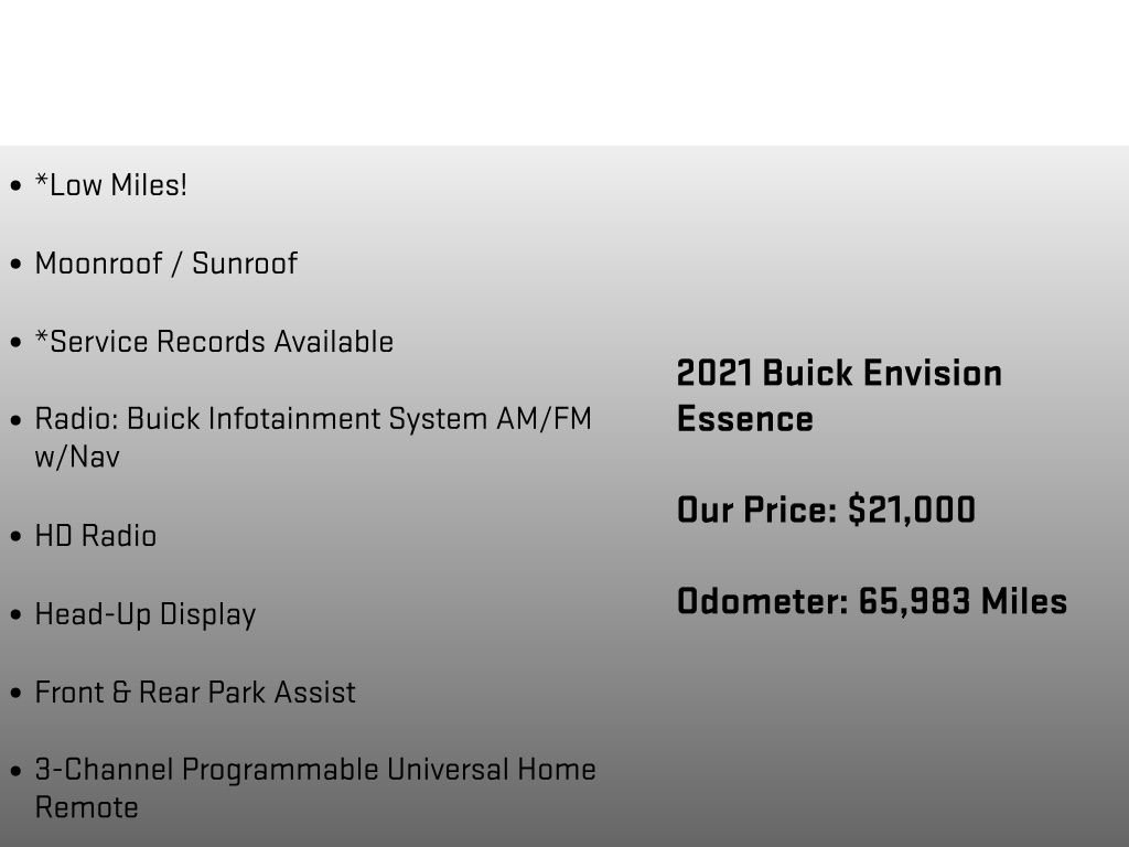 Used 2021 Buick Envision Essence w/ Technology Package I AWD/4WD image 18