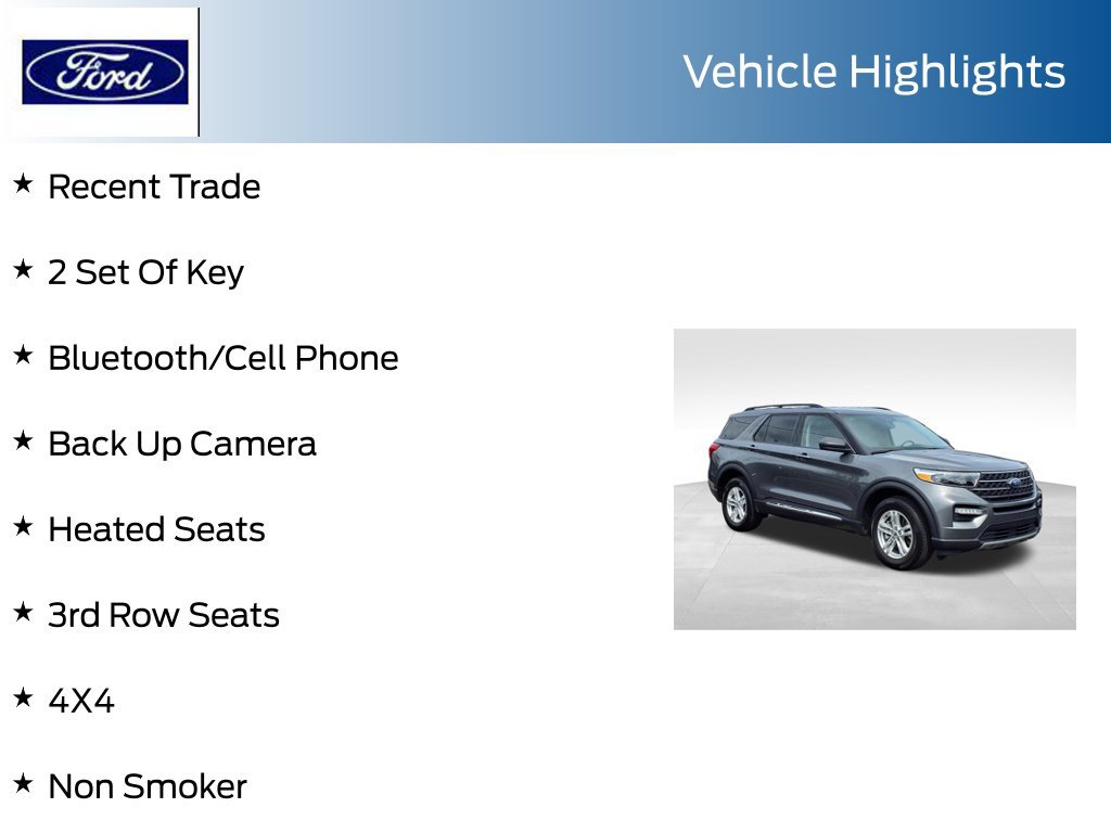 Certified 2023 Ford Explorer XLT w/ Equipment Group 202A AWD/4WD image 7