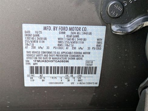 New 2026 Ford Explorer Active image 25