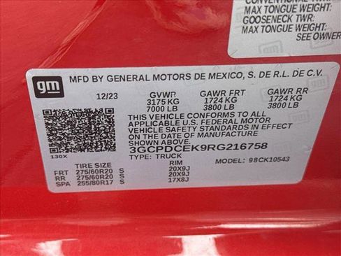 Used 2024 Chevrolet Silverado 1500 Custom Trail Boss w/ Turbomax Blackout Package image 25