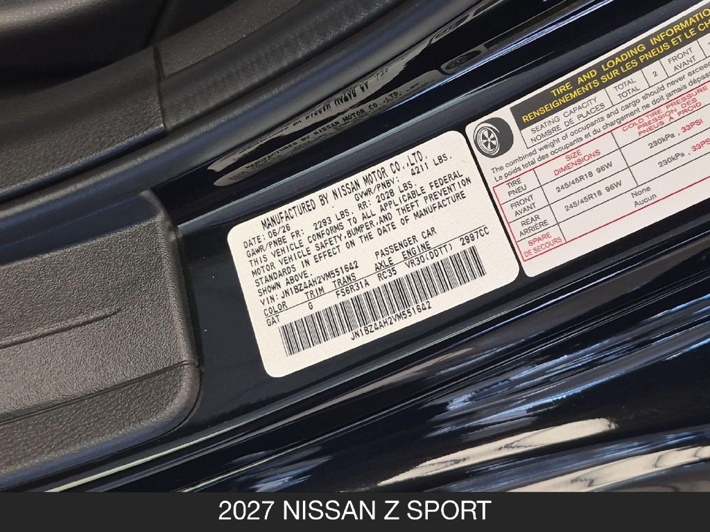 New 2027 Nissan Z Sport RWD image 24