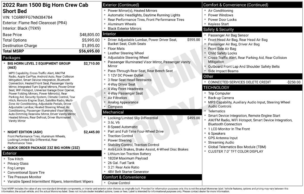 Used 2022 RAM 1500 Big Horn AWD/4WD image 39