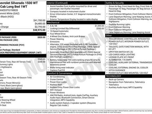 Used 2026 Chevrolet Silverado 1500 W/T w/ WT Value Package AWD/4WD image 32