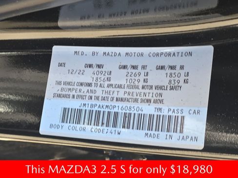 Used 2023 MAZDA MAZDA3 s FWD image 41