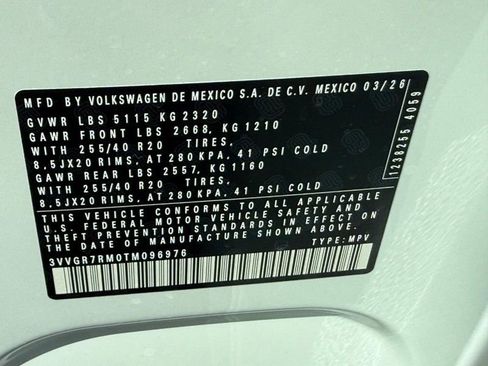 New 2026 Volkswagen Tiguan SE R-Line AWD/4WD image 16