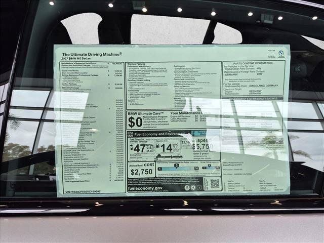 New 2027 BMW M5 w/ Carbon Package AWD/4WD image 16