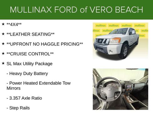 Used 2012 Nissan Titan SL w/ SL Max Utility Pkg AWD/4WD image 5