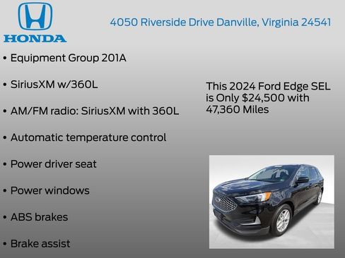 Used 2024 Ford Edge SEL AWD/4WD image 7