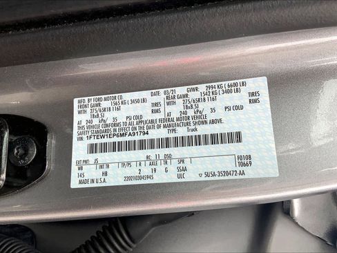 Used 2021 Ford F150 Lariat w/ Trailer Tow Package image 37