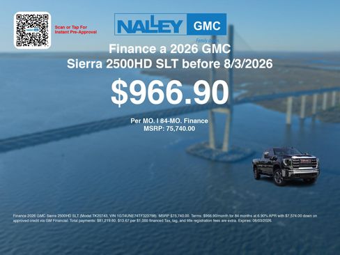 New 2026 GMC Sierra 2500 SLT w/ SLT Premium Package AWD/4WD image 7
