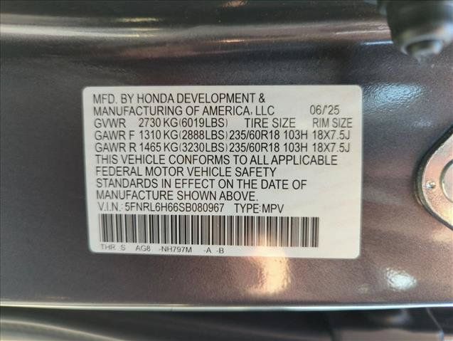 Certified 2025 Honda Odyssey EX-L image 26