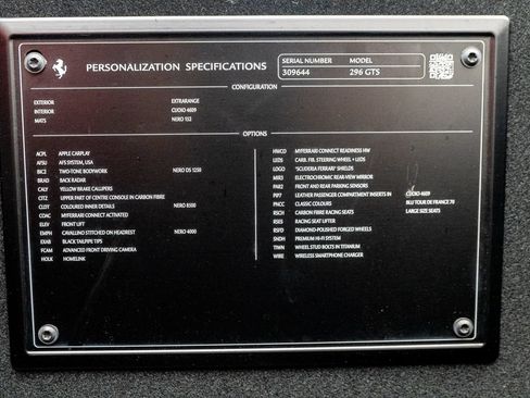 Used 2024 Ferrari 296 GTS RWD image 54