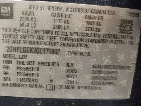 Used 2016 Chevrolet Equinox LTZ w/ Enhanced Convenience Package image 33