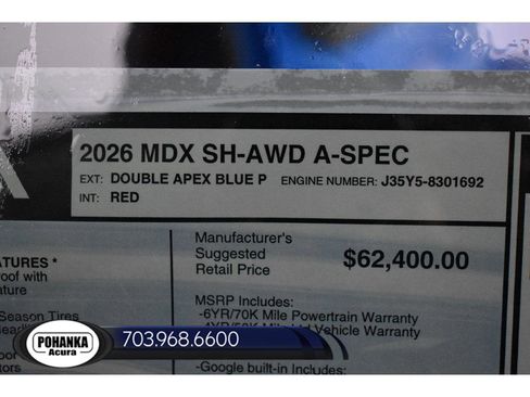 New 2026 Acura MDX A-Spec AWD/4WD image 38