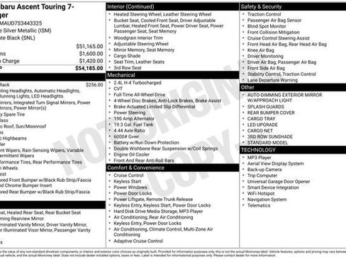 New 2025 Subaru Ascent Touring image 4