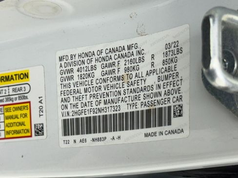 Used 2022 Honda Civic Touring image 44