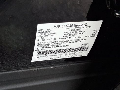 Used 2021 Ford Explorer ST w/ Equipment Group 401A AWD/4WD image 35