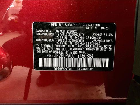 New 2026 Subaru Outback Premium image 19