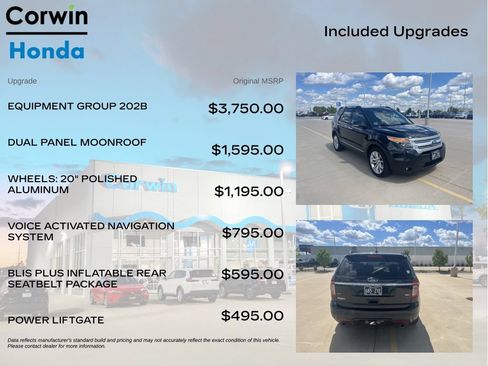 Used 2015 Ford Explorer XLT w/ Equipment Group 202B AWD/4WD image 4