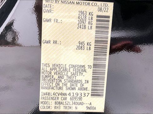 Used 2022 Nissan Altima 2.5 SR w/ Midnight Edition Package FWD image 42
