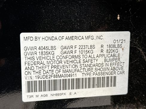 Used 2021 Acura ILX w/Technology/A-SPEC Package image 11