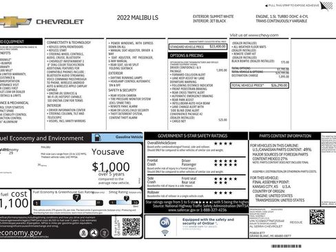 Used 2022 Chevrolet Malibu LS FWD image 8