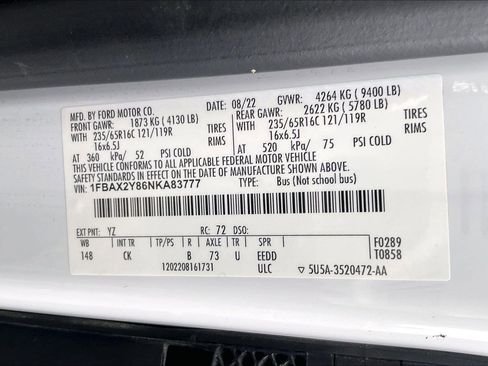 Used 2022 Ford Transit 350 XLT image 26