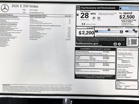 New 2026 Mercedes-Benz E 350 Sedan image 19