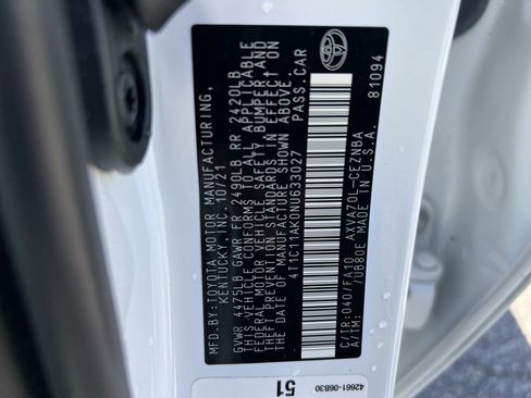 Used 2022 Toyota Camry LE FWD image 36