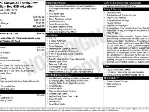 Certified 2018 GMC Canyon All Terrain w/ Trailering Package image 12