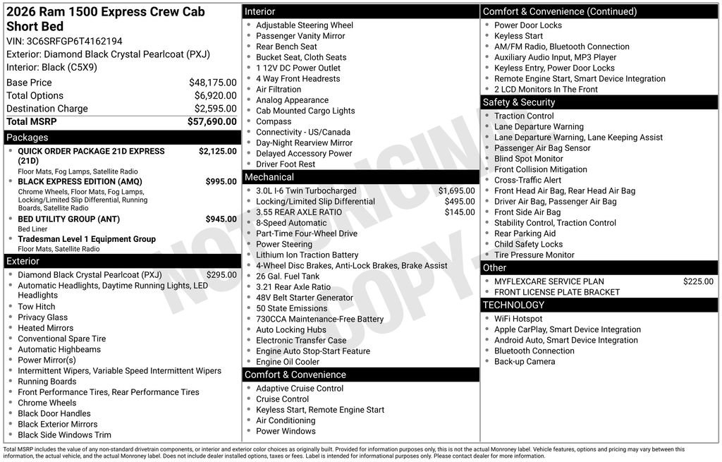New 2026 RAM 1500 Express AWD/4WD image 6