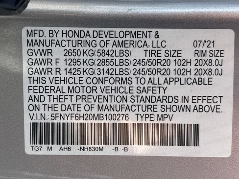 Used 2021 Honda Pilot Special Edition image 36