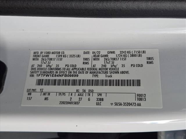 Used 2022 Ford F150 XLT w/ Equipment Group 301A Mid AWD/4WD image 24