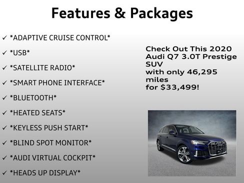 Used 2020 Audi Q7 3.0T Prestige w/ Prestige Package image 8