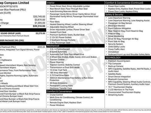 Used 2023 Jeep Compass Limited w/ Sun and Sound Group AWD/4WD image 2