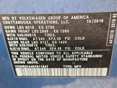 Used 2019 Volkswagen Atlas SE w/ Towing Package AWD/4WD image 34