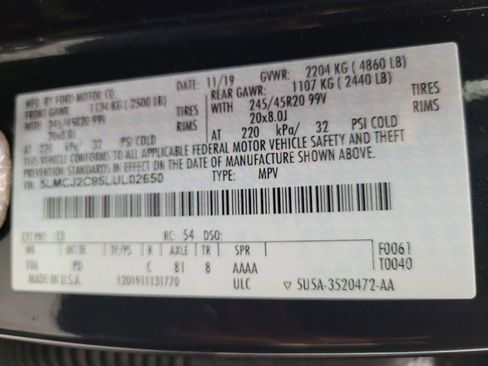 Used 2020 Lincoln Corsair Reserve w/ Equipment Group 201A FWD image 33