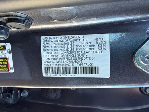 Used 2022 Honda Ridgeline RTL image 30