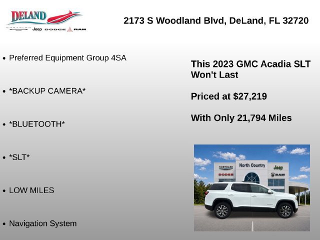 Used 2023 GMC Acadia SLT FWD image 7