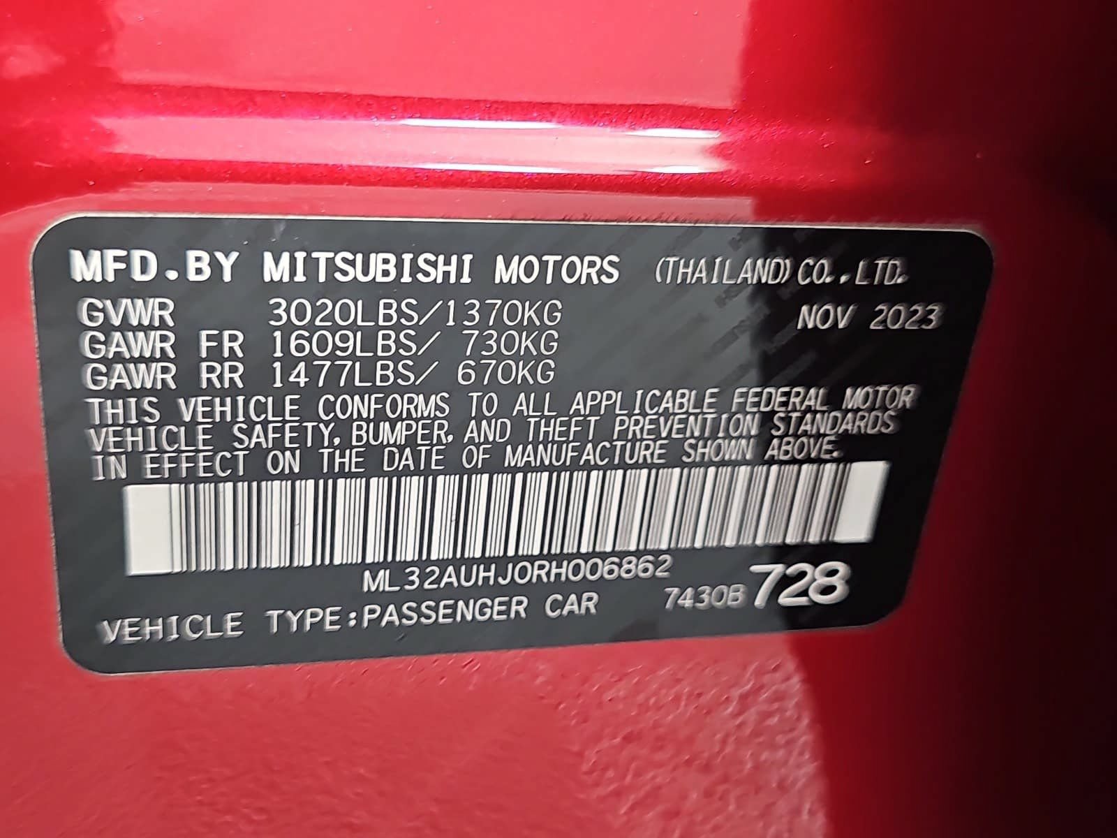 Used 2024 Mitsubishi Mirage ES FWD image 30