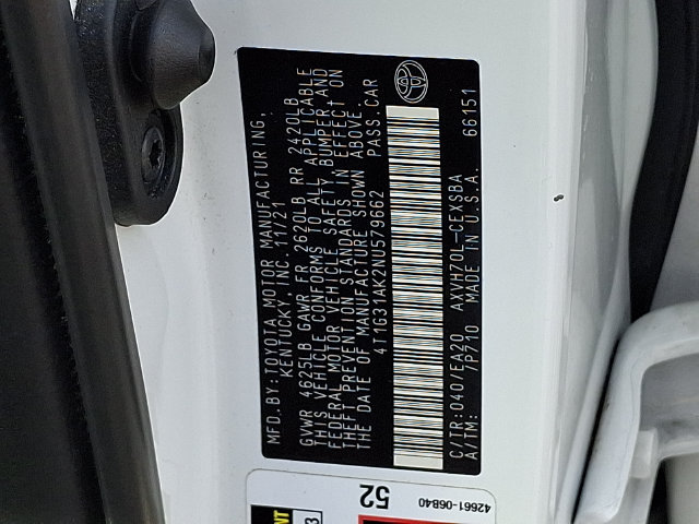Certified 2022 Toyota Camry SE FWD image 17