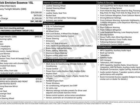 Certified 2023 Buick Envision Essence AWD/4WD image 39