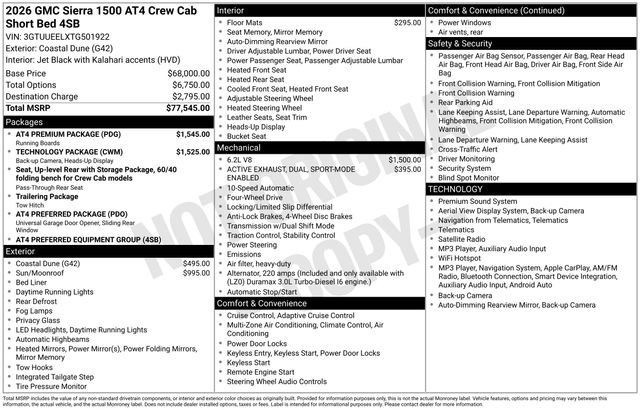 New 2026 GMC Sierra 1500 AT4 w/ AT4 Premium Package AWD/4WD image 25