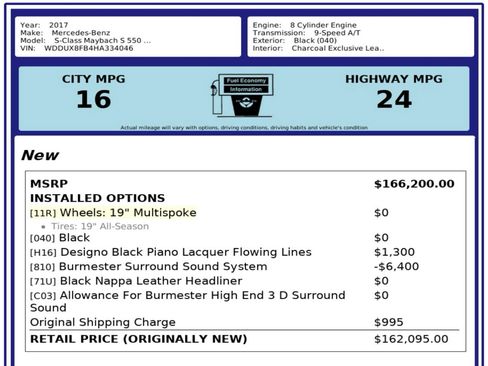 Used 2017 Mercedes-Benz Maybach S 550 4MATIC image 4